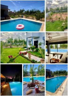 Al Nakheel - Ferme Spacieuse avec Grande Piscine Privée et Espace Vert